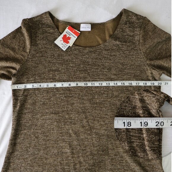 🍁Canaidian Made - Lightwieght Pullover Sweater -  NWT -  Size Large - Khaki🍁 - Picture 5 of 8